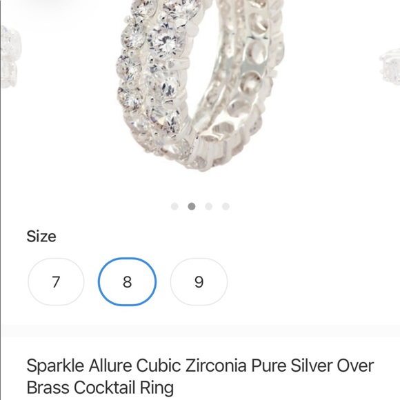 BNWT Allure Sparkle Stackable Rings - Picture 3 of 3